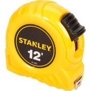 Stanley Stanley 30-485 1/2" x 12' High-Vis High Impact ABS Case Tape Rule 30-485